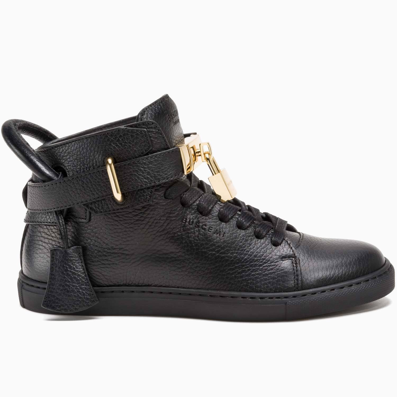 buscemi gold sneakers