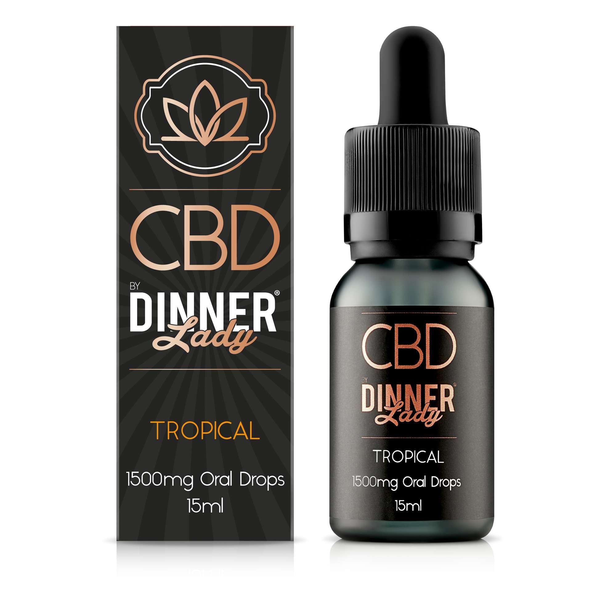Dinner Lady CBD Tropical oral drops / tinctures - 15ml - 1500mg