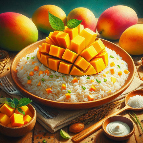 Rice with Alfonso Mangoes