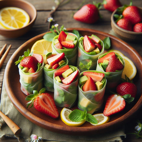 Strawberry Avocado Spring Rolls