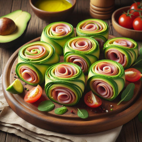 Avocado and Ham Pinwheels - A Delicious Buffet Treat!