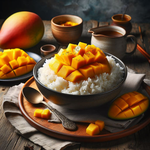 Rice with Alfonso Mangoes