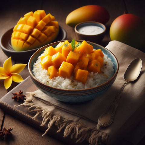 Rice with Alfonso Mangoes