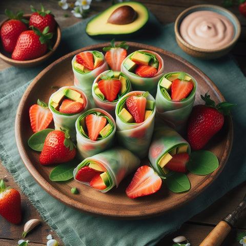 Strawberry Avocado Spring Rolls