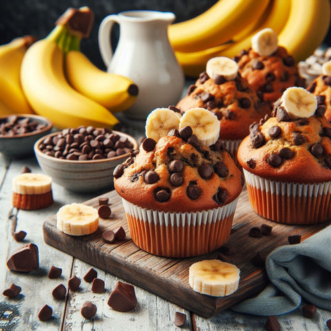 Banana Chocolate Chip Muffins