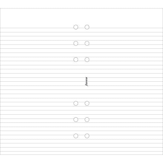 Filofax Personal White Ruled Notepad Colemans Online