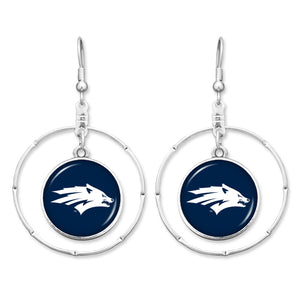 Nevada Wolf Pack Campus Chic Earrings