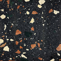 black colour terrazzo 