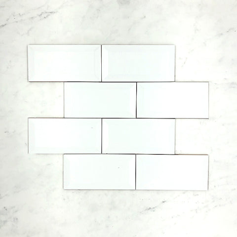 white subway tile with brick pattern