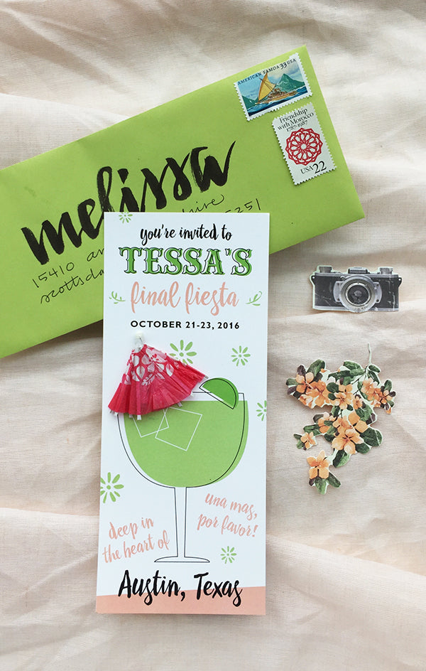 Austin Texas Bachelorette Fiesta Invitation