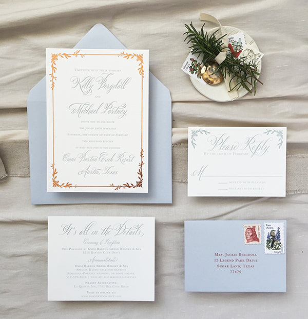 Kelly Paper Wedding Invitations 9