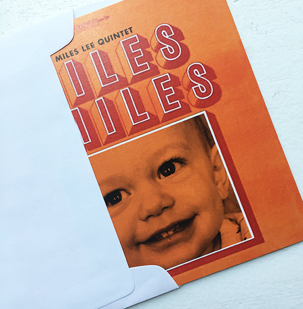 Miles Smiles Birthday Party Invitation Record Album