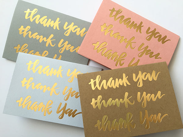 Gold Foil Note Card Set