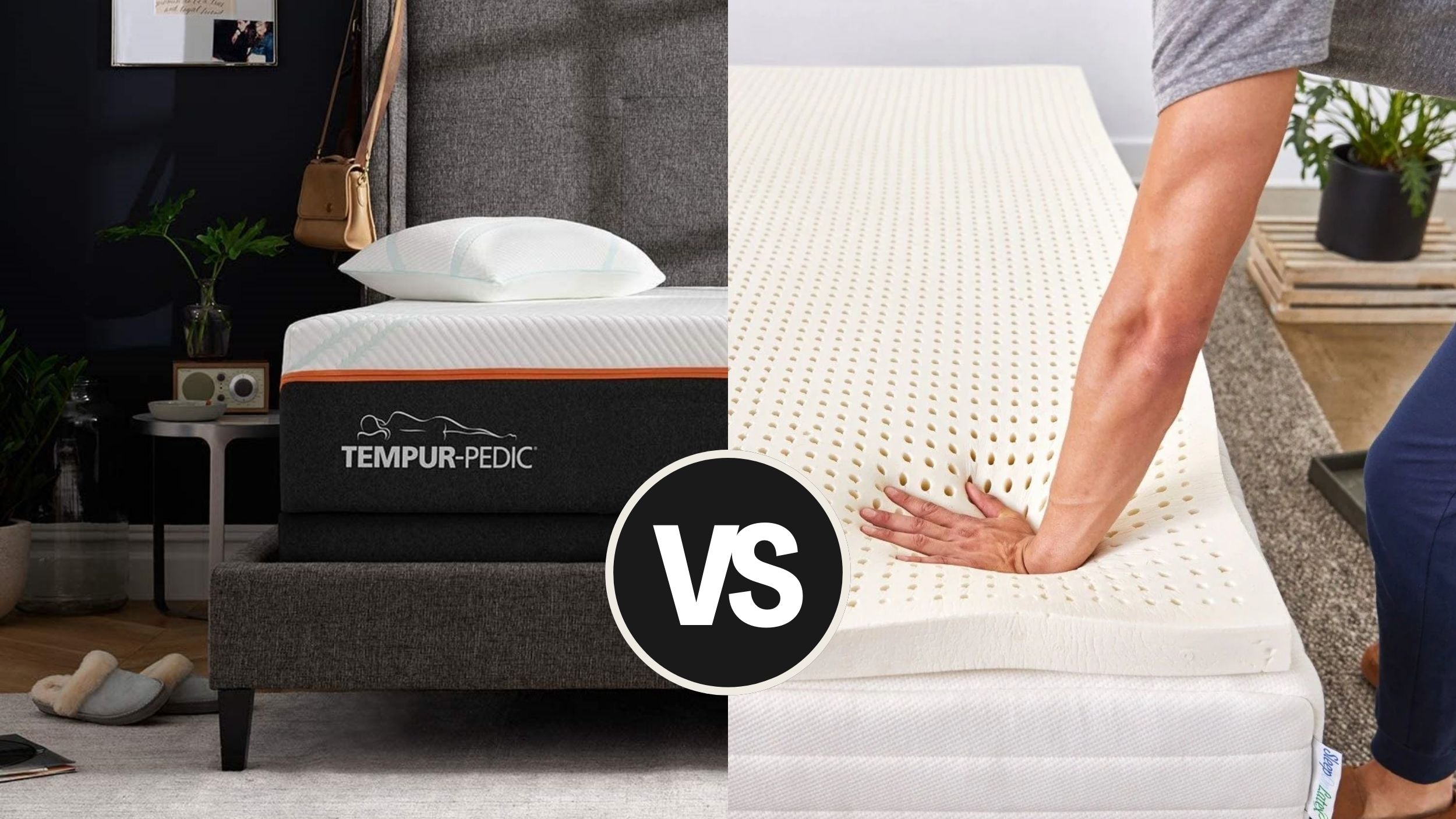 temper pedic vs foam mattress header