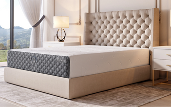 Puffy Lux Mattress on Platform