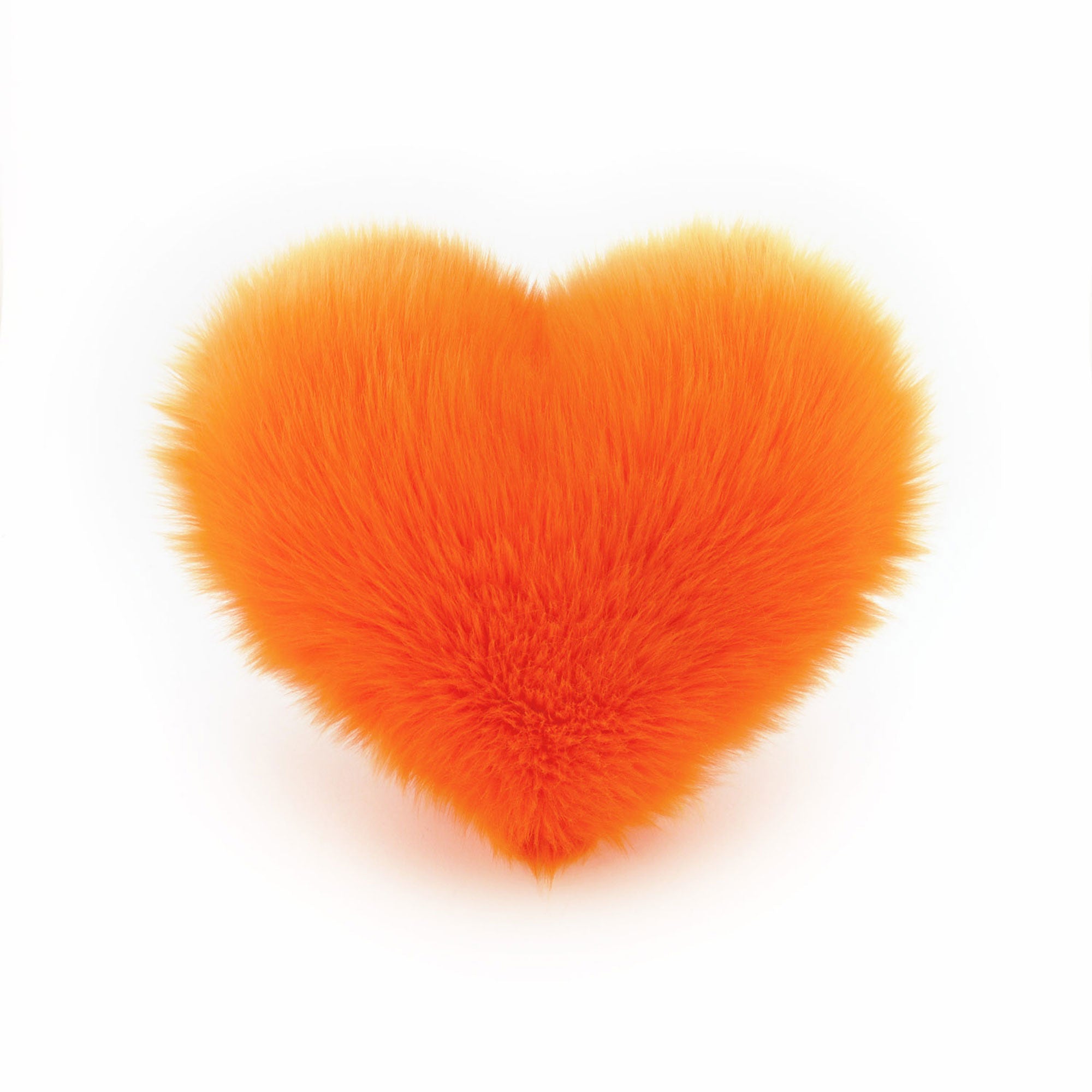 Fur heart. Сердечки (оранжевые). Оранжевое сердце на белом фоне. Рыжее сердце. Orange: подушка: сердце.