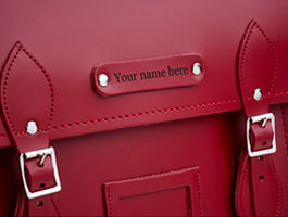 Handmade Leather Satchel - Pillar Box Red 