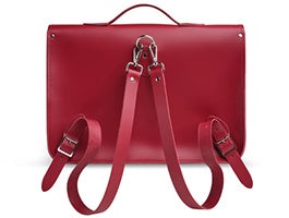 Handmade Leather Satchel - Oxblood Red 