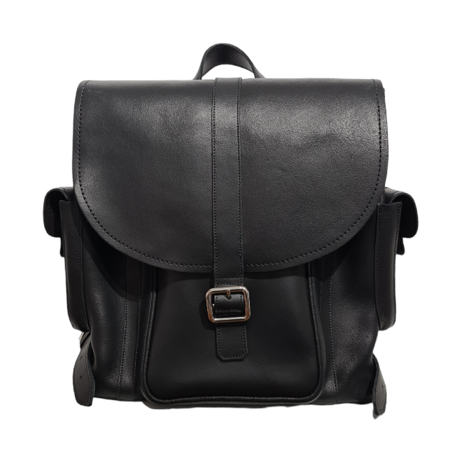 Men’s Leather Tannery Backpack - Black