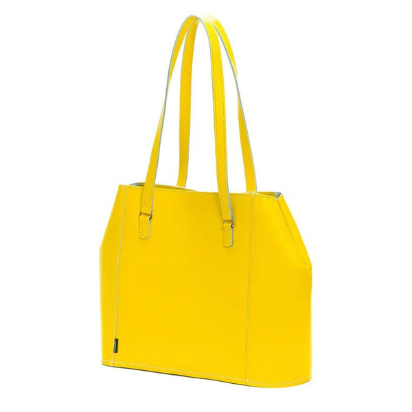 daffodil yellow tote bag on a white background