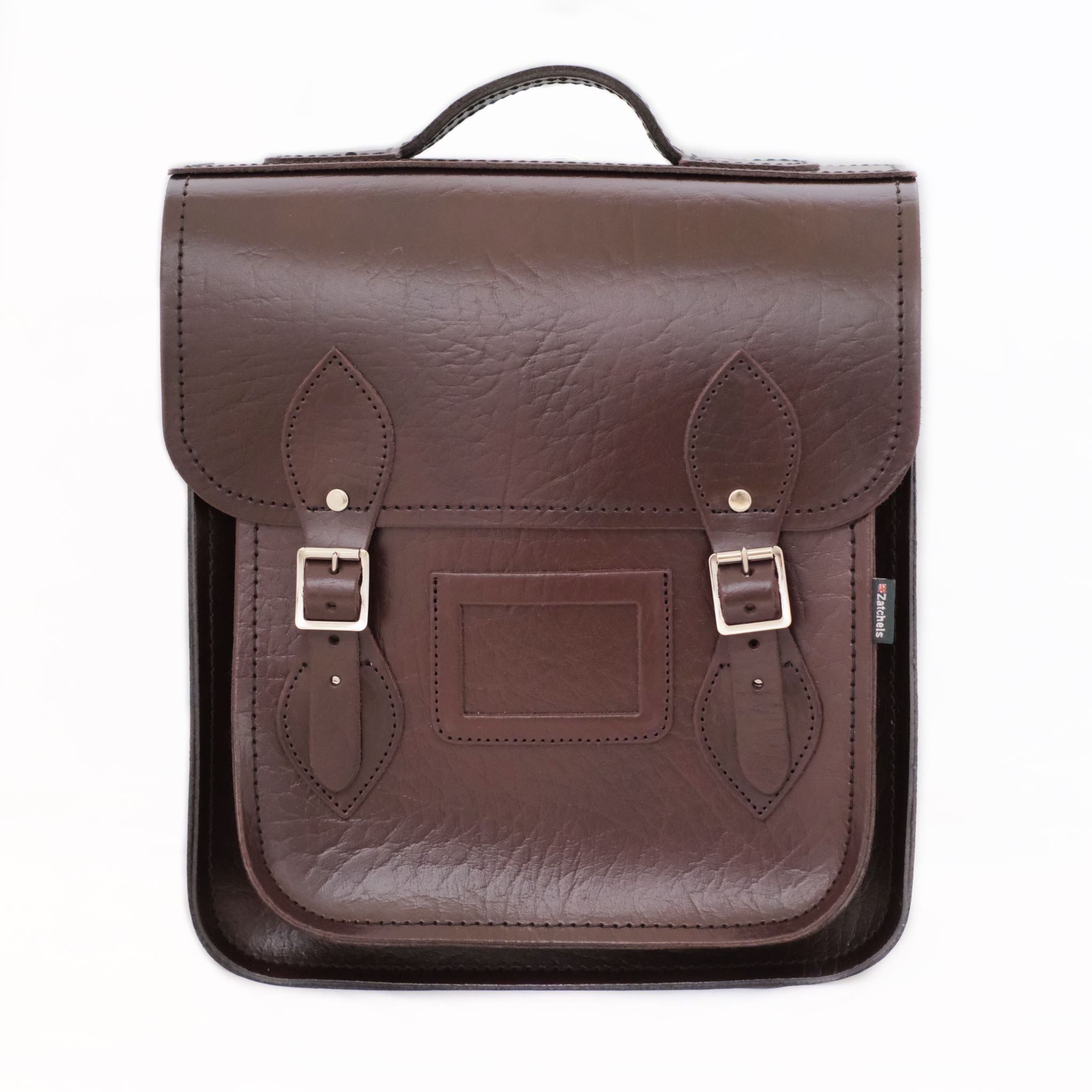 Handmade Leather City Backpack - Marsala Red Executive - Plus