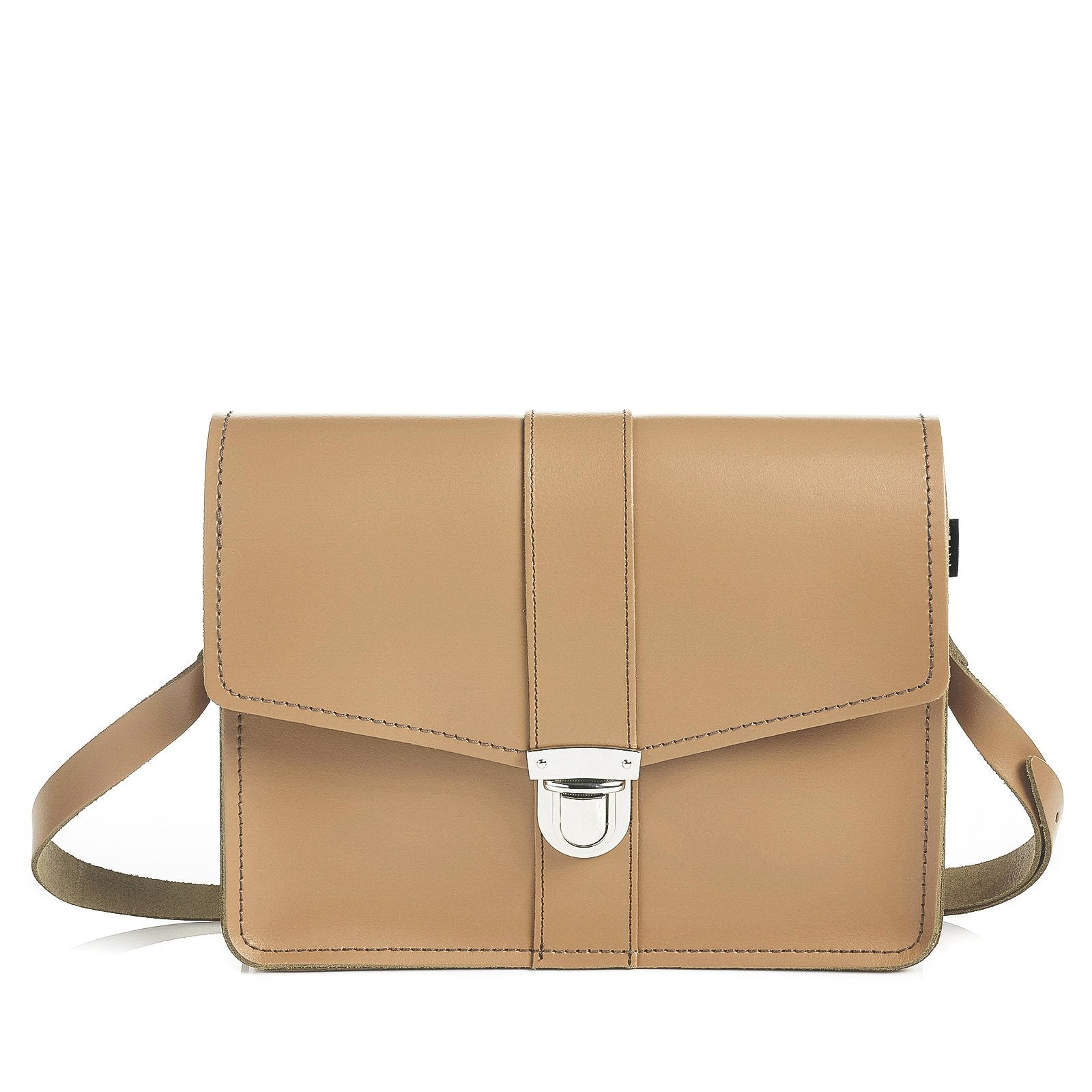 Leather Shoulder Bag - Iced Coffee