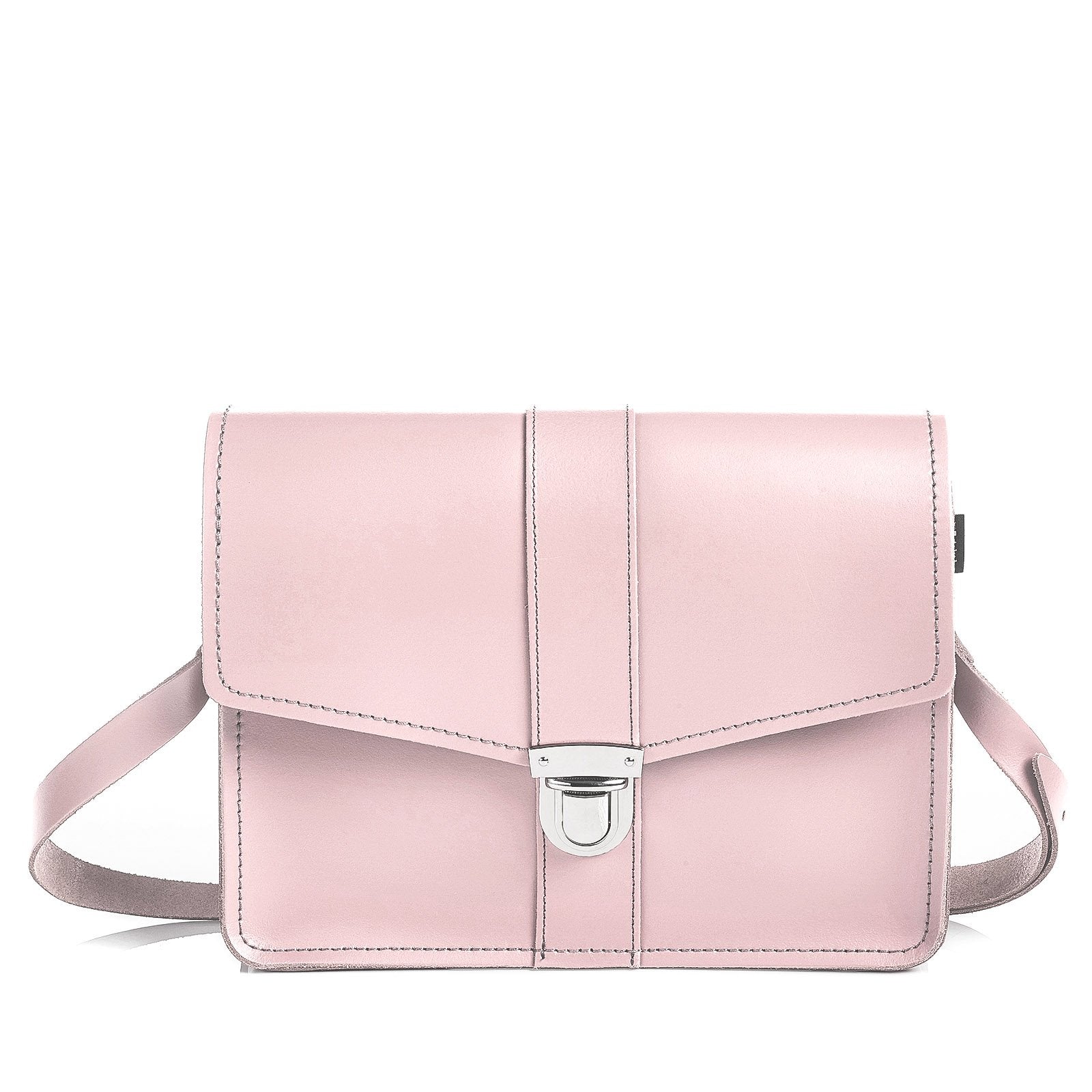 Leather Shoulder Bag - Rose Quartz