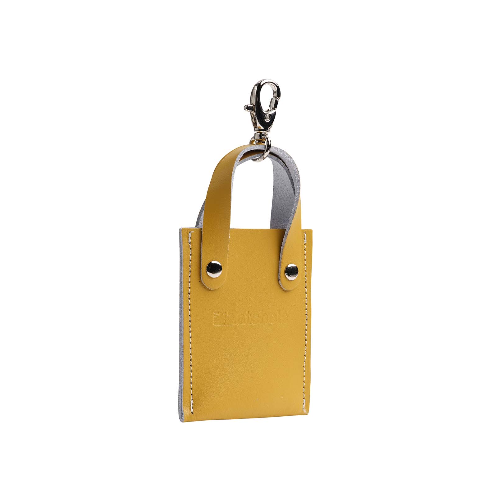 Mini tote bag charm - Ochre Yellow