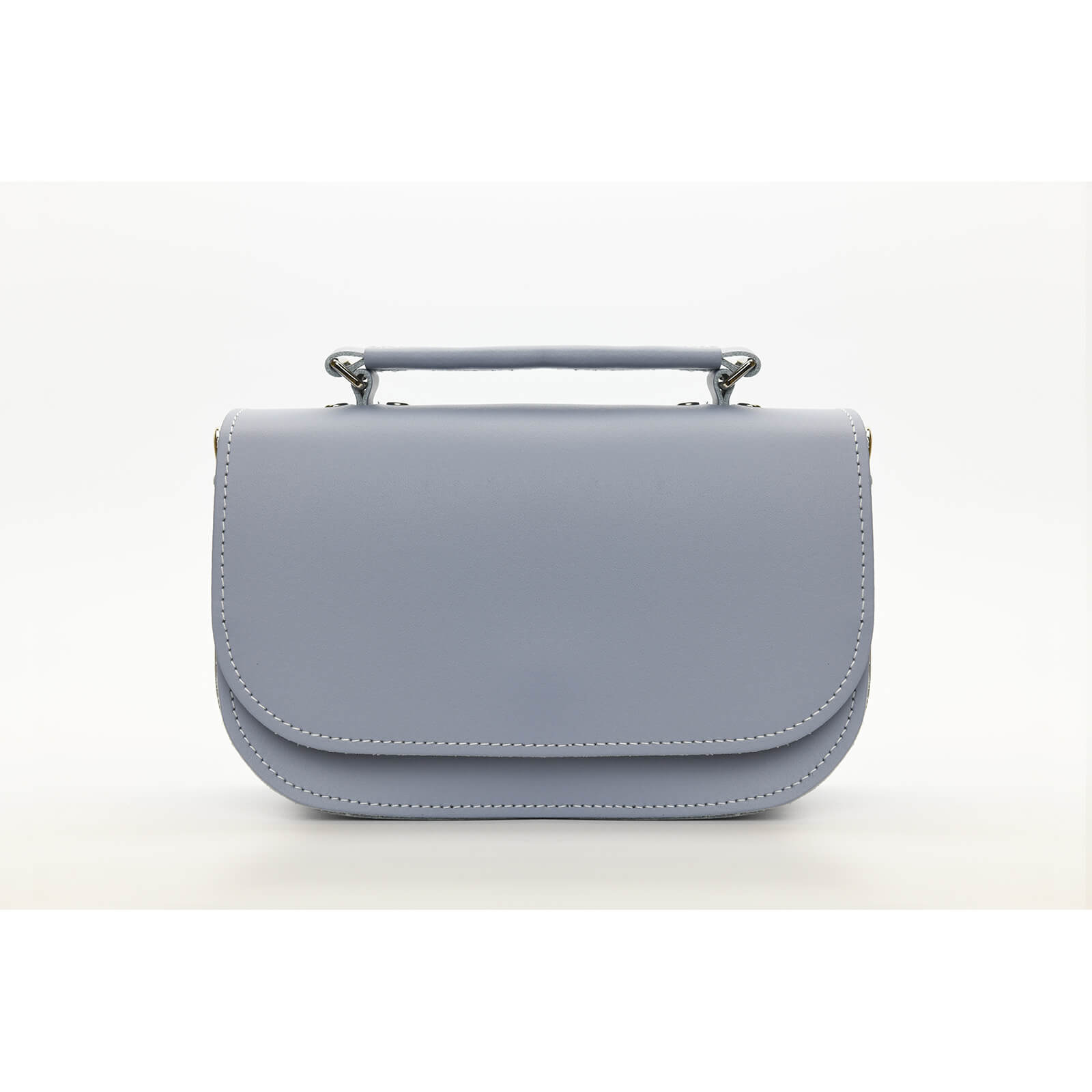 Aura Handmade Leather Bag - Lilac Grey
