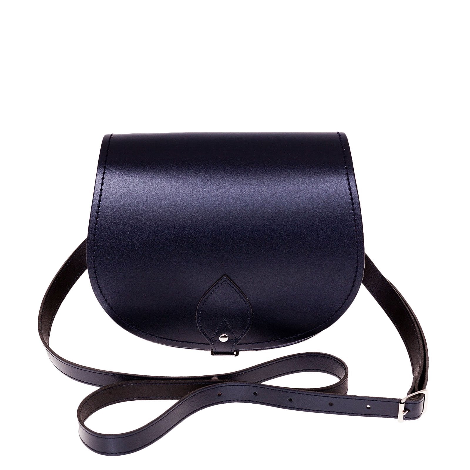 navy blue saddle bag