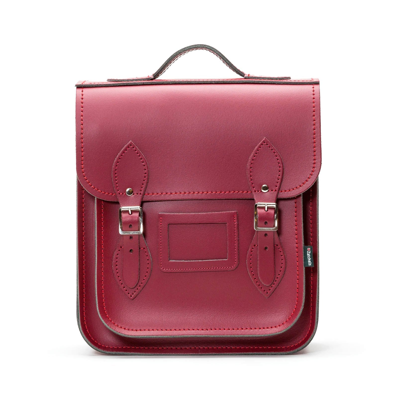 Handmade Leather City Backpack - Oxblood - Small