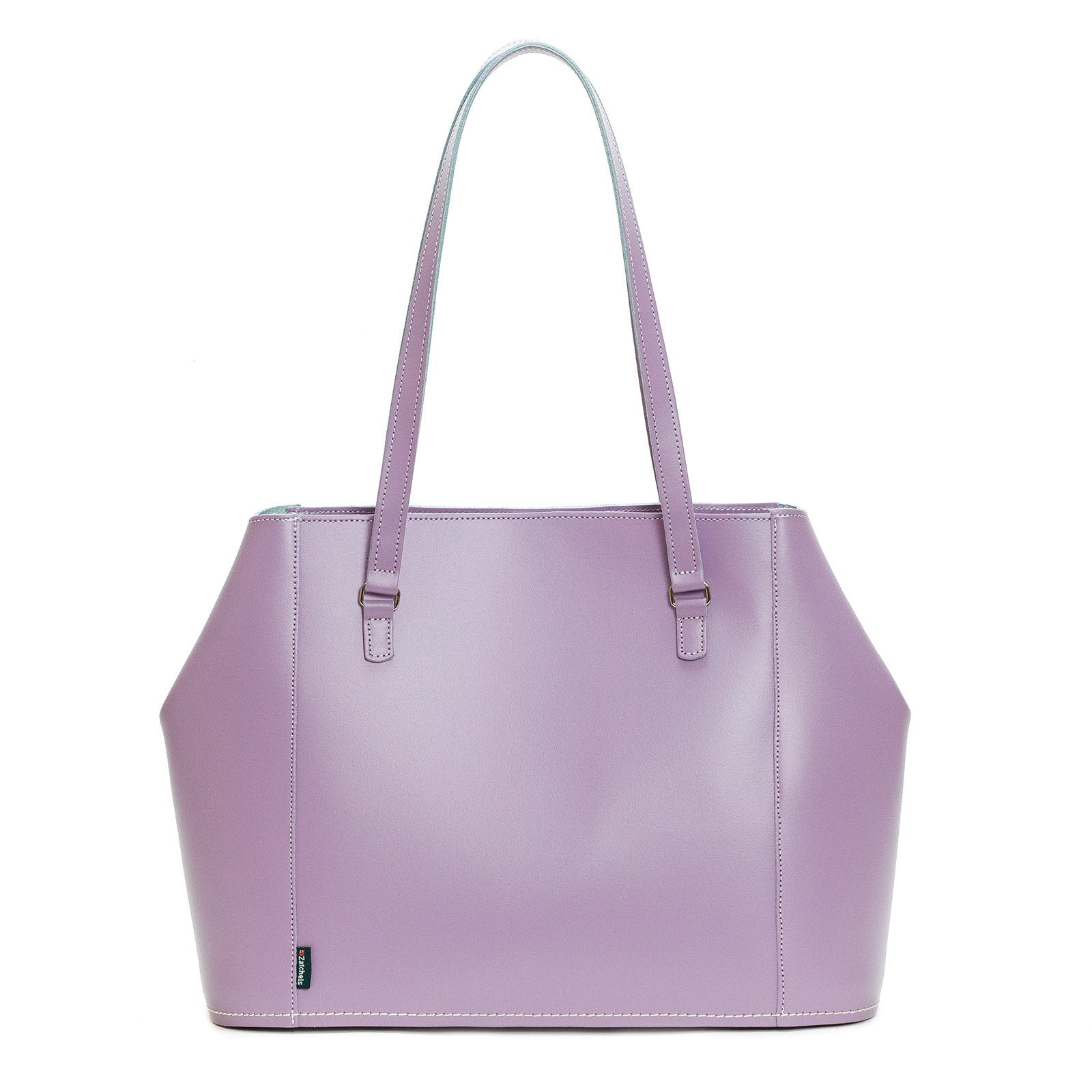 Leather Tote Bag - Pastel Violet