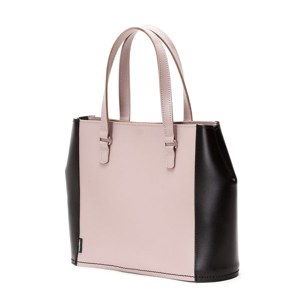 COLOUR SPOTLIGHT : CARAMEL SWIRL Tagged Champagne Pearl leather bag - tohl