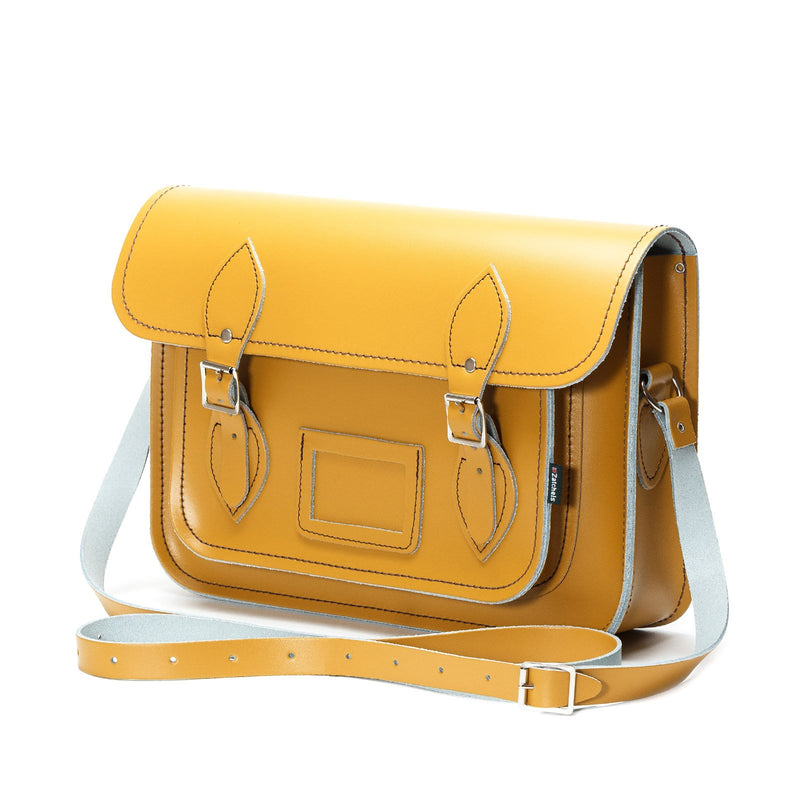 Zatchels Yellow Ochre Handmade Leather Satchel | 4 Sizes