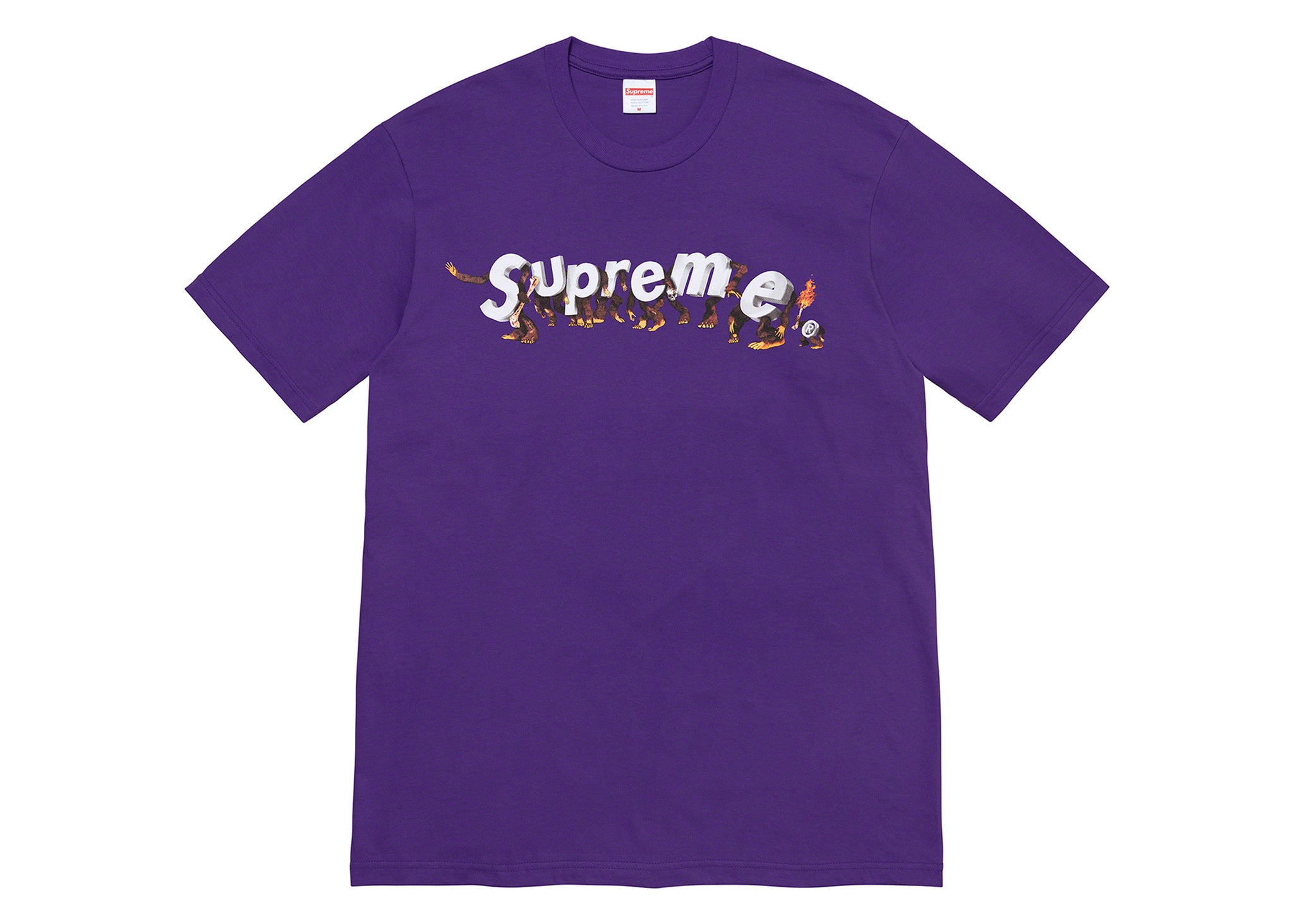 supreme apes tee orange