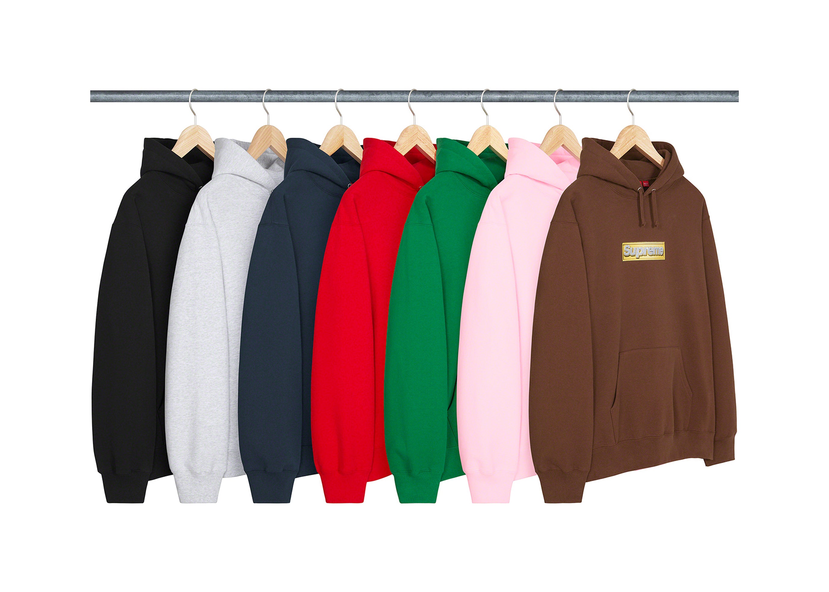 2022ss Supreme Bling Box Logo Hooded Sweatshirt GREEN Sサイズ 国内