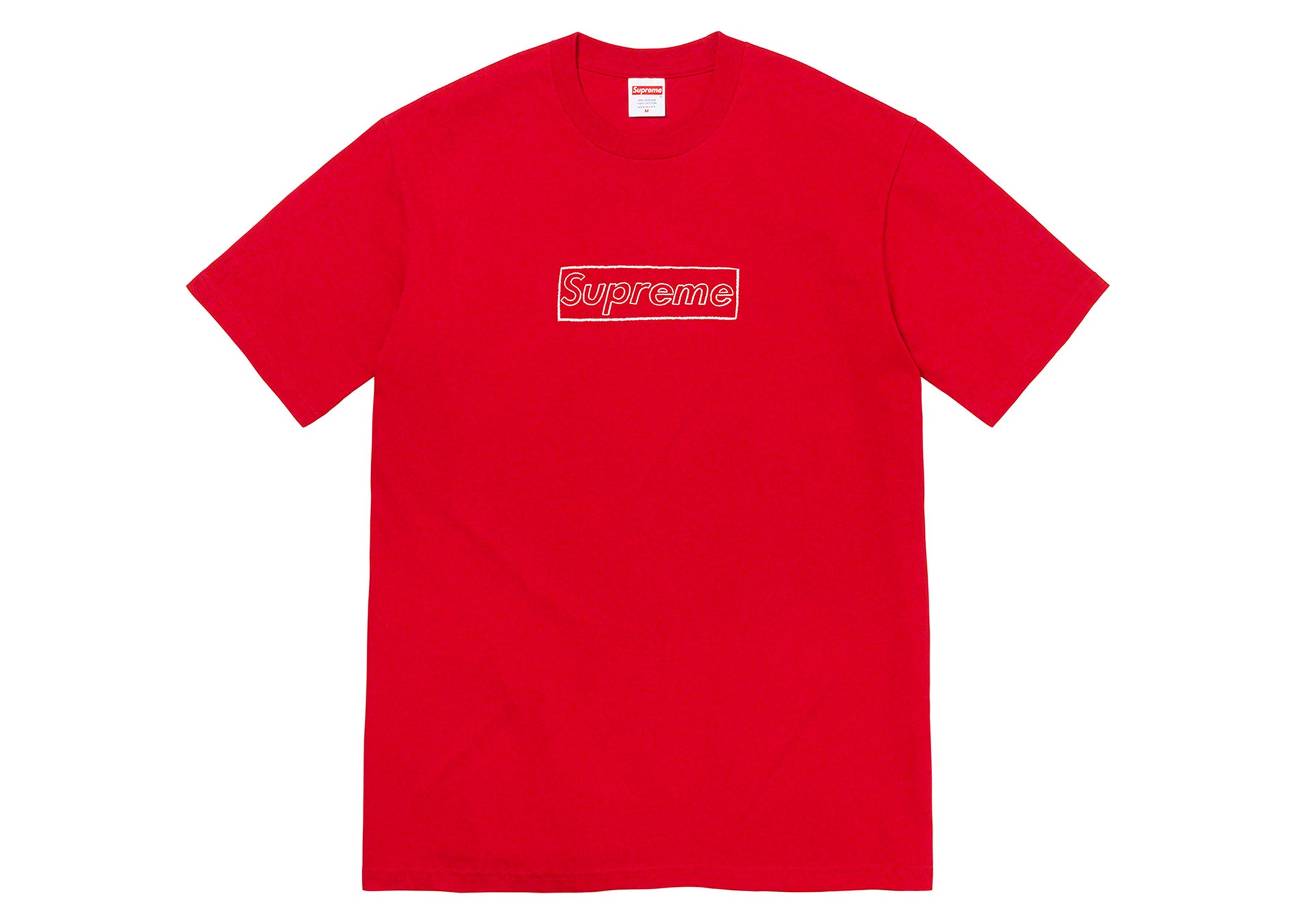 ブランド Supreme - 国内正規品 Supreme Kaws logo Tee black カウズ L