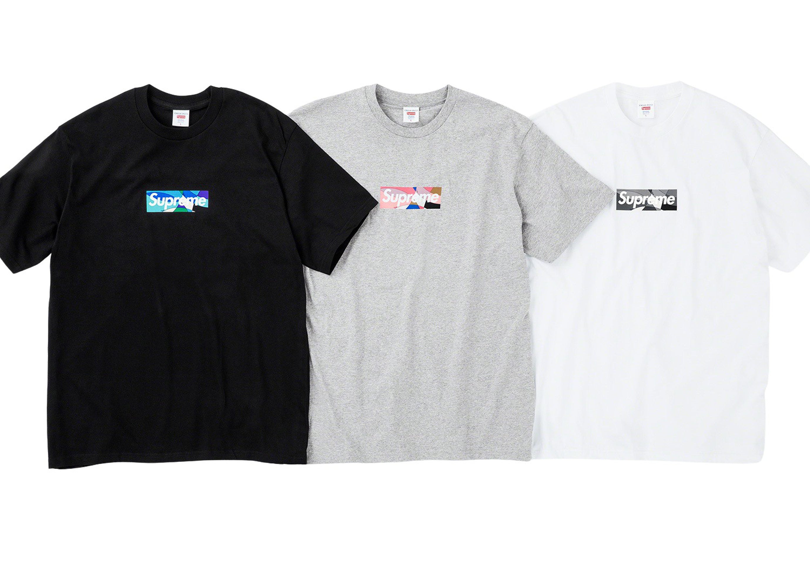 M Supreme Emilio Pucci Box Logo Tee 灰黒 - Tシャツ/カットソー(半袖