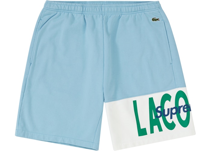 lacoste panel shorts