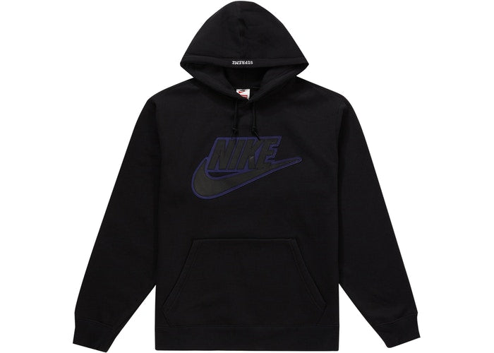 SUPREME NIKE LEATHER APPLIQUE HOODED 