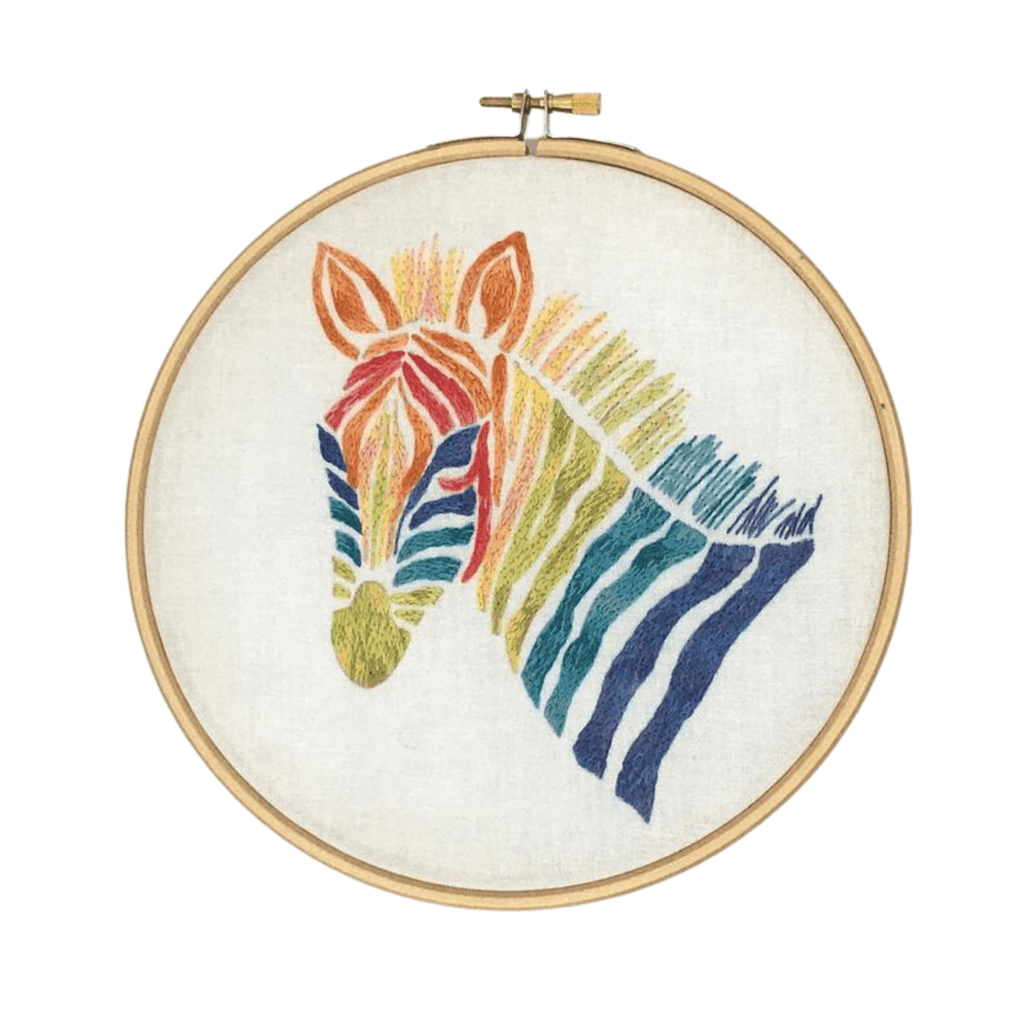 Embroidery Kit - Zebra