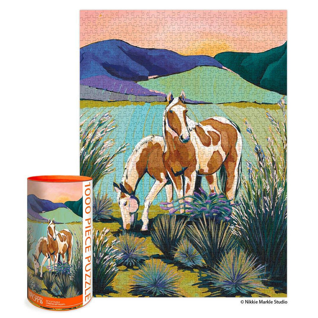 Painted Horses &verbar; 1000 Piece Jigsaw Puzzle