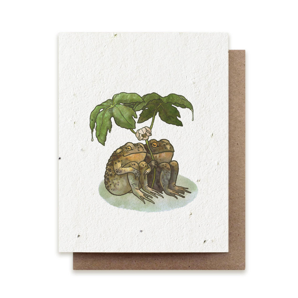 Two Toads Together &verbar; Plantable Herb Seed Card