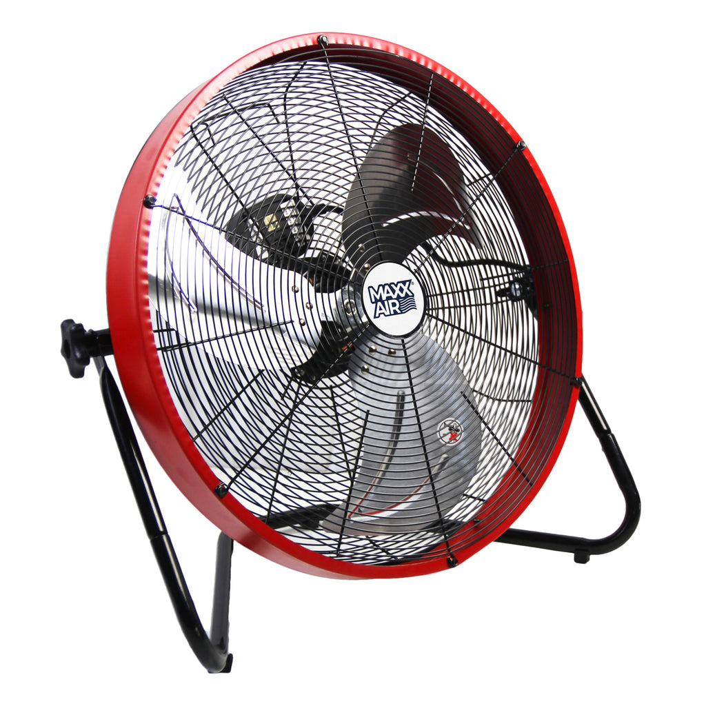 Maxx Air 20 In 3 Speed Tilting High Velocity Floor Fan With Steel Shr Usfanco