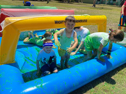 slime crawl pool fun run obstacle ideas
