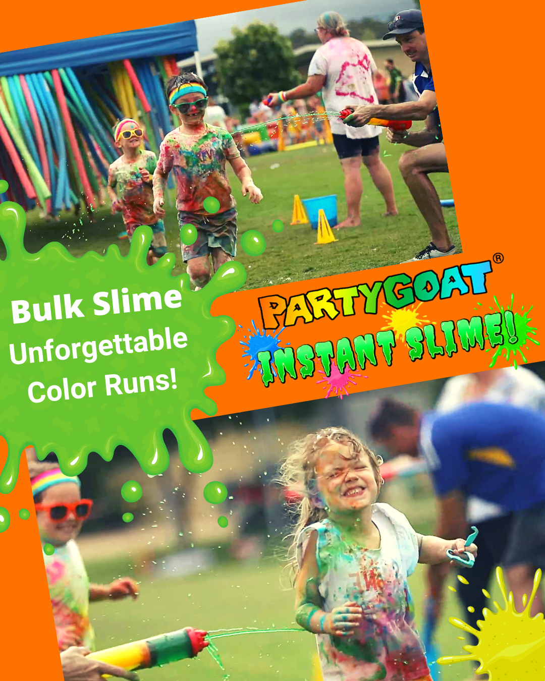 slime color run school fundraiser