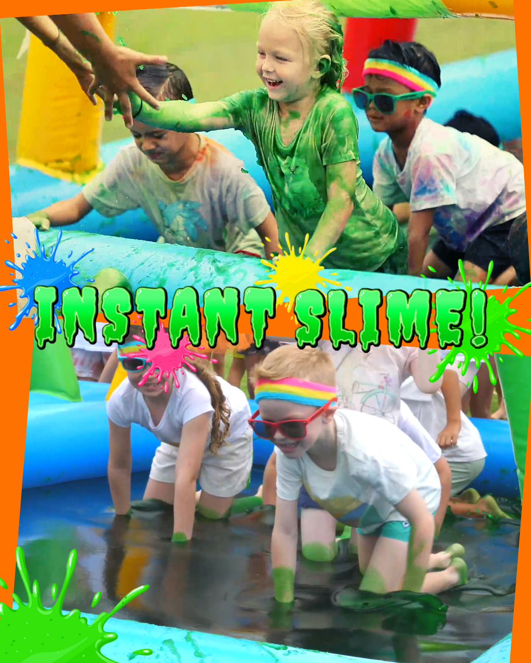 Race to find the object buried in slime jello or mud PARTY GOAT