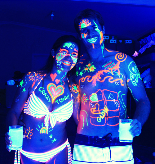 glow party paints what to wear to a neon glow party