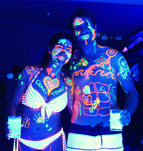 21 Love Neon ideas  body painting, neon, body art painting