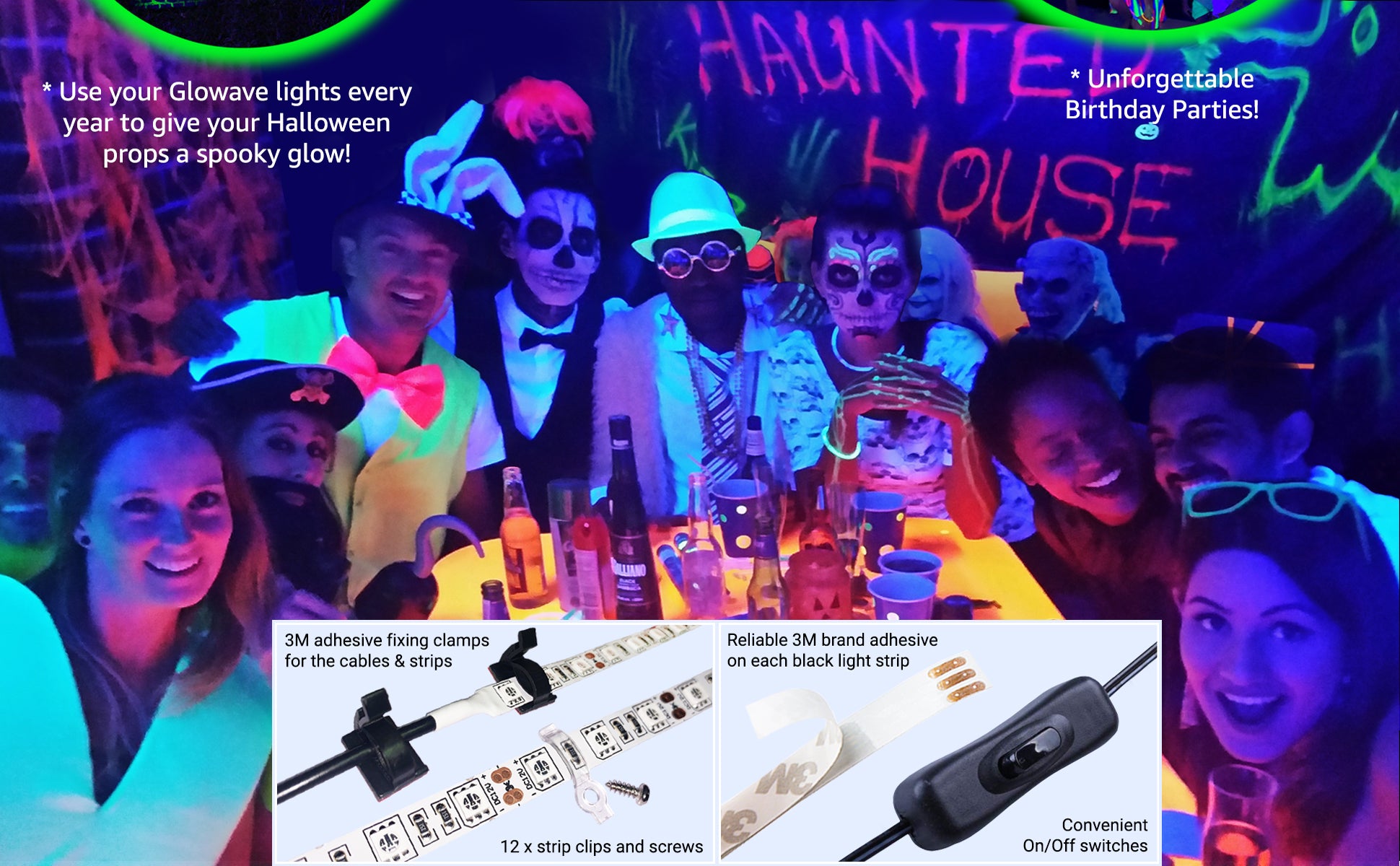 A Black Out Party Won't Be Complete Without UV Lights